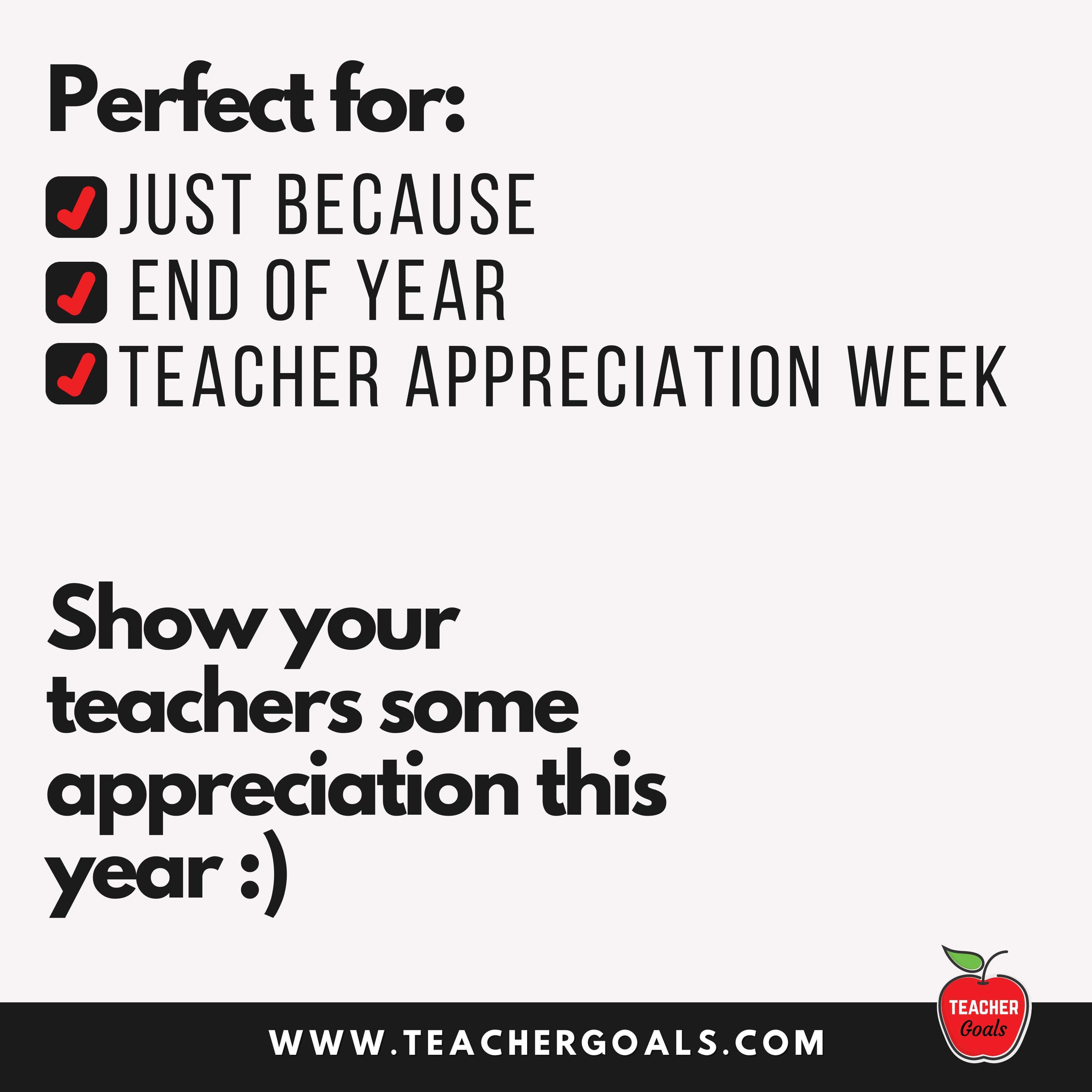 Teacher Appreciation Week Printable Thank You for Being My Teacher