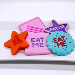 Alice in Wonderland Set of 5 3D printed Cookies