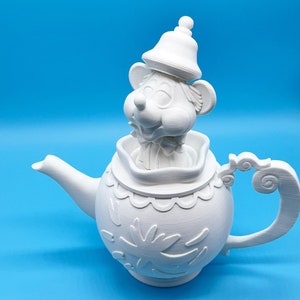 3D Printed Dormouse in Teapot