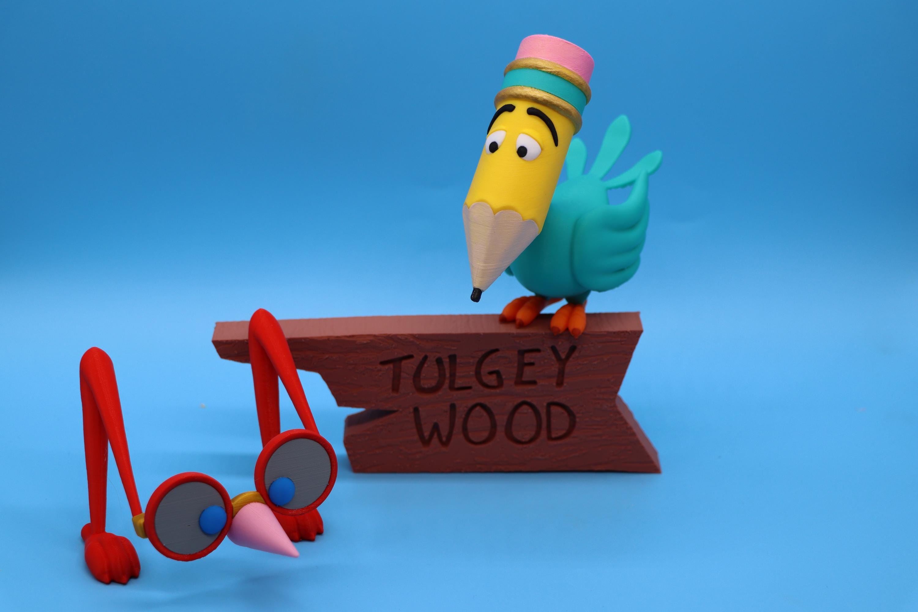3D Printed Pencil Bird - Etsy