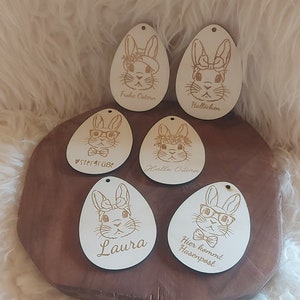 huevos de Pascua, decoración de Pascua, decoración de madera, conejitos de Pascua, feliz Pascua, regalo de Pascua, colgante de Pascua, colgante de Pascua, colgante de madera, nido de Pascua, canasta de Pascua, personalizado, nombres
