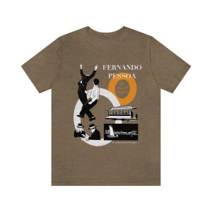 Fernando Pessoa Book of Disquiet Literature Philosophy Poetry Literary Portuguese Lisbon Fiction T-Shirt 2.0