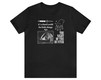 The Night of the Hunter Film Noir Charles Laughton Movie Illustrated T-Shirt