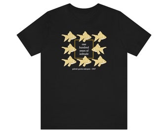 One Hundred Years of Solitude Gabriel Garcia Marquez Literature History Philosophy Book Lovers Colombian Literary Illustrated T-shirt