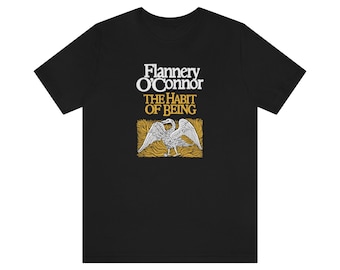 Flannery O&#39;Connor Illustrated Southern Gothic Literature History Student Booklover Faulkner Walker Percy Carson McCullers George T-Shirt