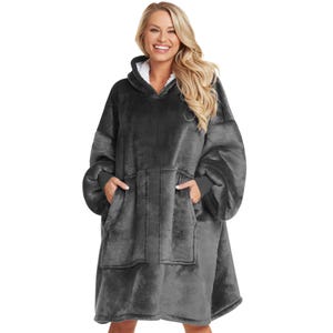 Oversized Wearable Blanket Hoodie Gift – Cozy Christmas Present, Custom Birthday Surprise for Her or Him