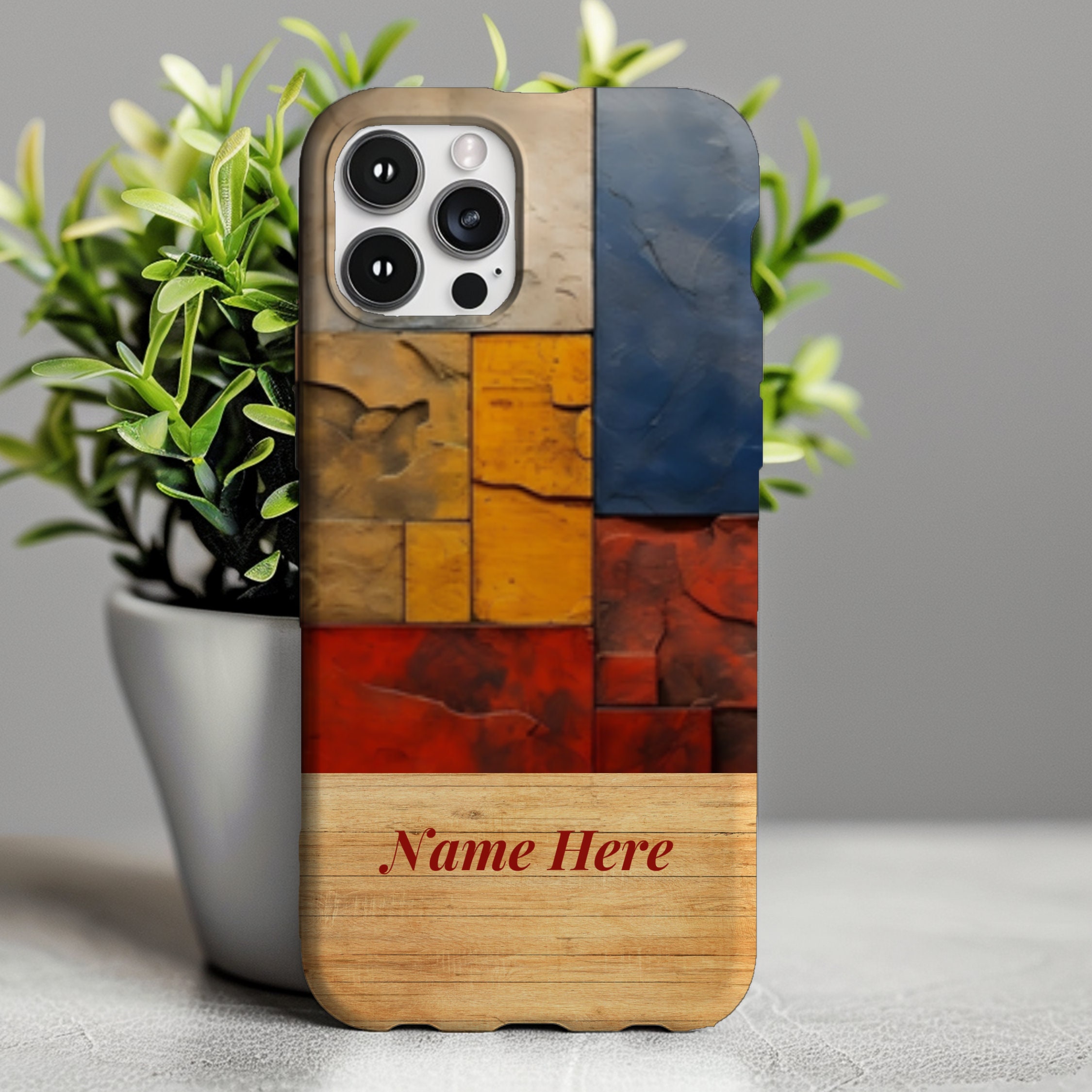 Personalized iPhone Case, Abstract Art Phone Case, Custom Gift