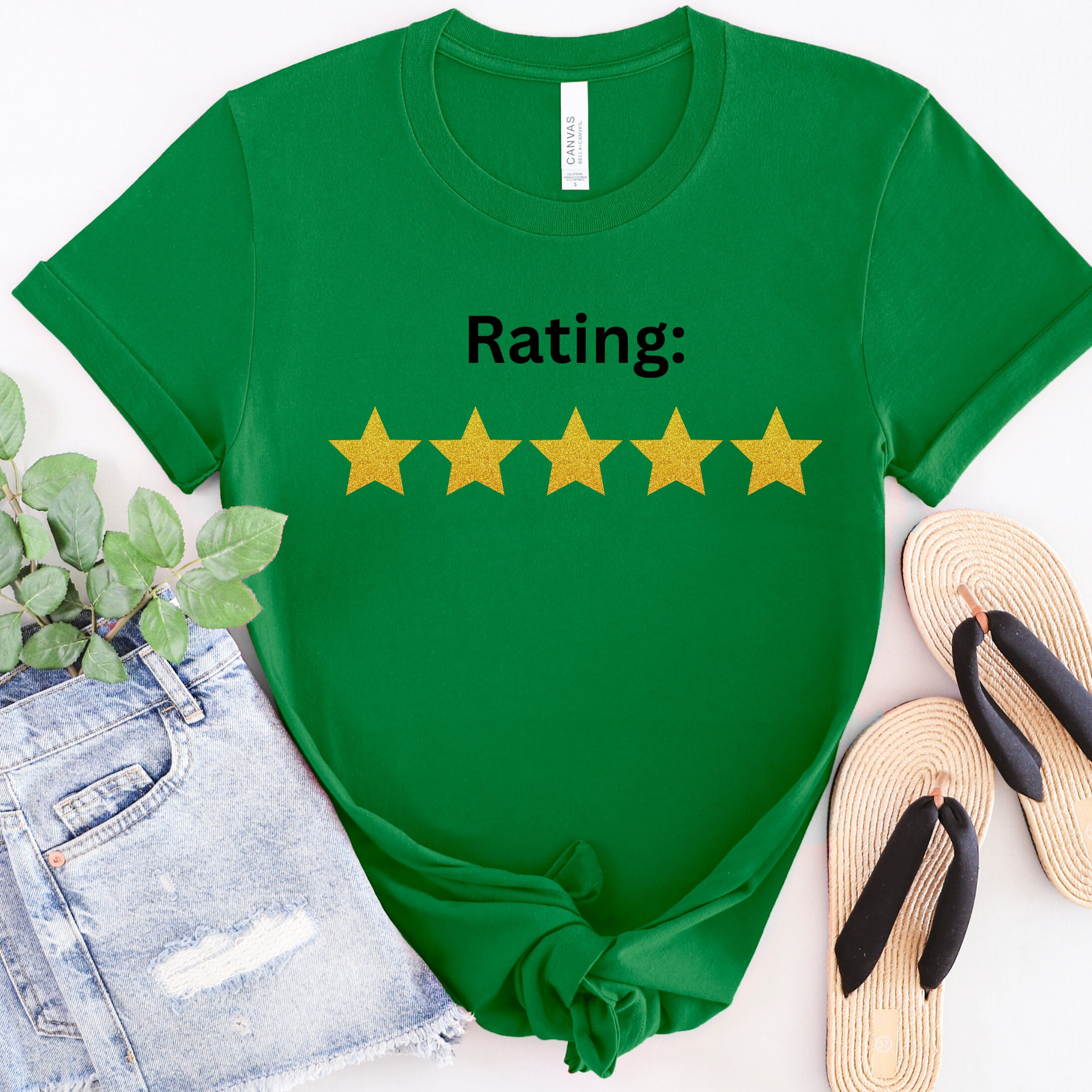 5 Star Review Tshirt, Self Love Tee, Five Star Review Tee, Gold Star Tshirt, 5 Star Rating T