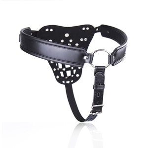 Premium Strength Adjustable Faux Leather Chastity Belt - Etsy