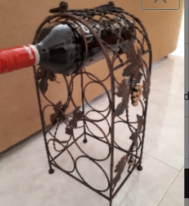Vintage Iron bottle rackWine rack-1960s