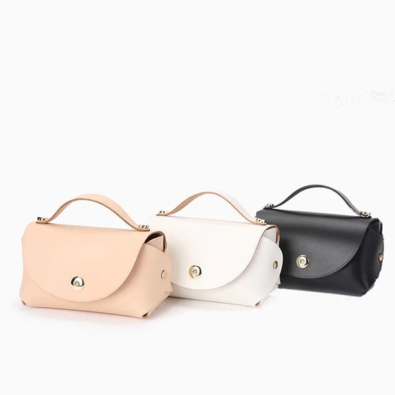 Mini Leather Womens Chain Purse PDF Pattern Makeup Handbags Etsy