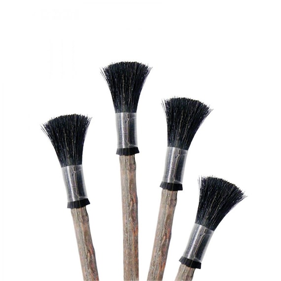 CORHAD 1 ensemble de pinceaux en crin de cheval pour loisirs créatifs, marqueurs artistiques, pinceau blush, papier aquarelle, pour faire de l'encre mélangeable, tube en aluminium