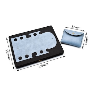 Patrón PDF de mini billetera de cuero sin costuras, patrón de billetera de cuero sin costuras, patrón descargable para marroquinería