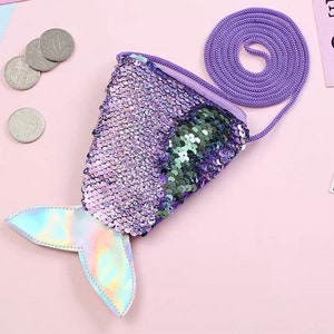 Mermaid Sequin Crossbody Purse 5 Colour Options - Etsy UK