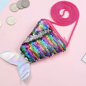 Mermaid Sequin Crossbody Purse 5 Colour Options - Etsy UK