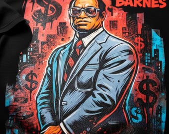 Nicky Barnes Harlem Kingpin T-Shirt Design, Vintage Gangster Streetwear Graphic Tee