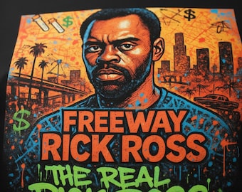 Freeway Rick Ross T-Shirt Design, Urban Streetwear Graphic Tee