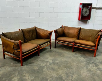 Vintage schwedische Ledersofas