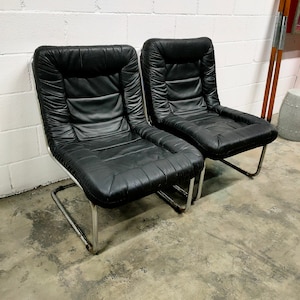 Vintage French Leather Armchair