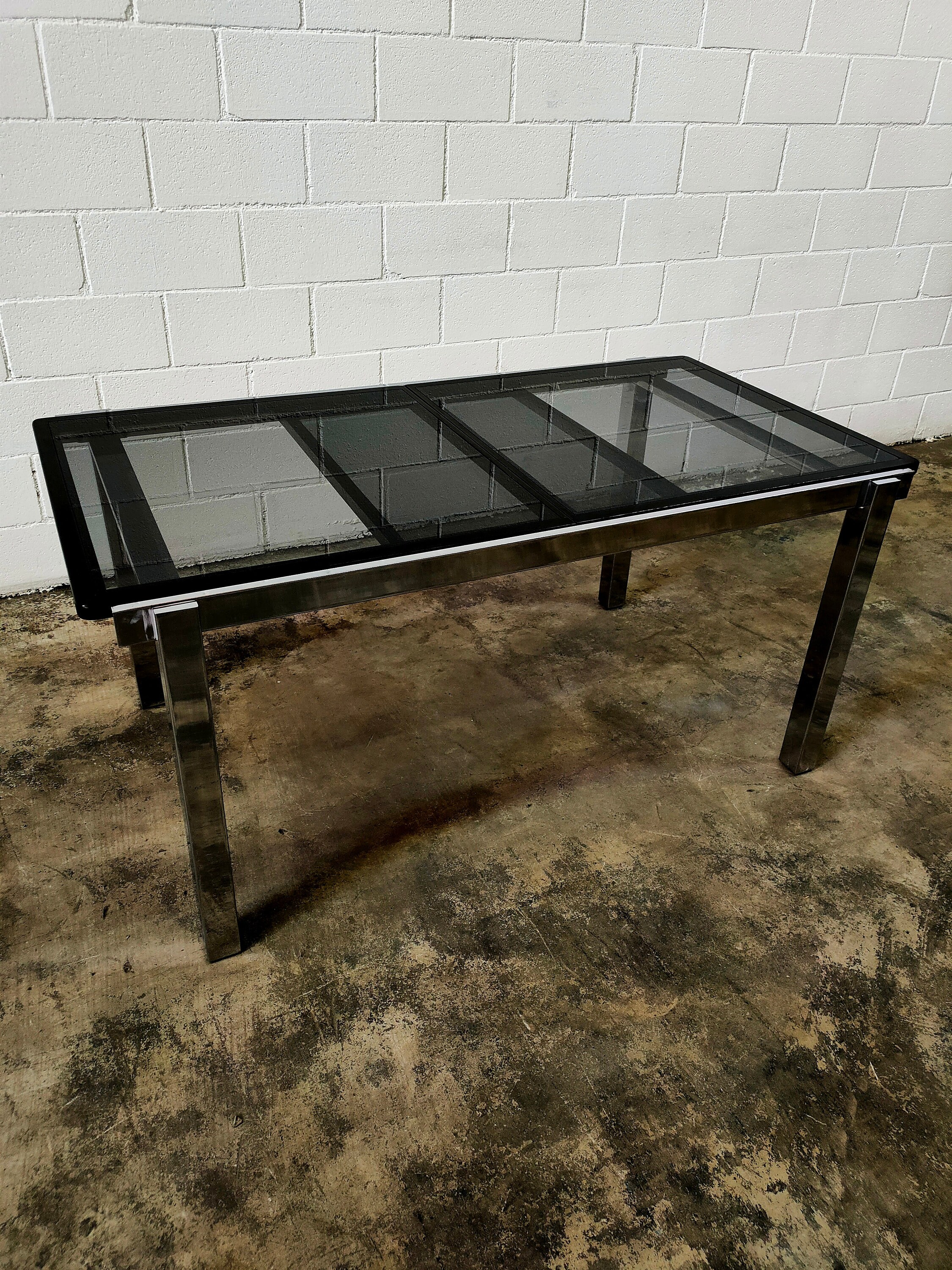 Table extensible de style Milo Baughman