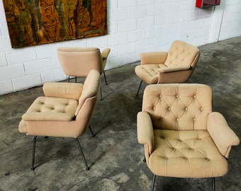 Italy Vintage Tufted Armchairs