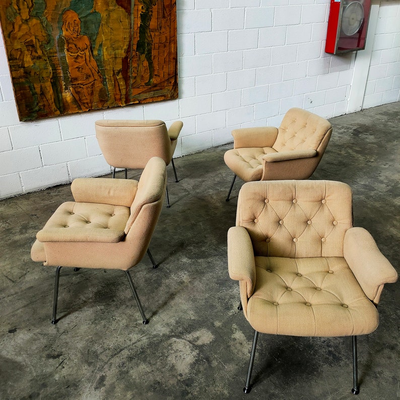 Italy Vintage Tufted Armchairs image 1