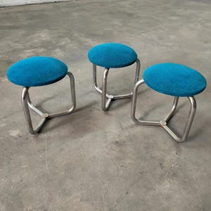 Spain Steel Mid Century Stool