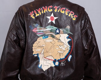 flying tigers leather jacket