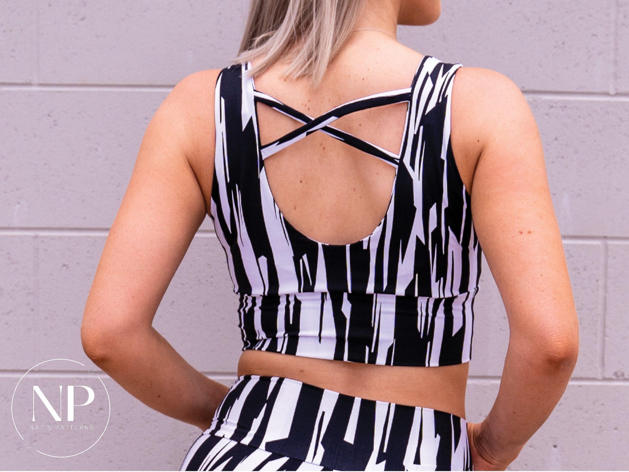 Cross Detail Crop Top PDF Sewing Pattern | Make Your Own Activewear! - Etsy