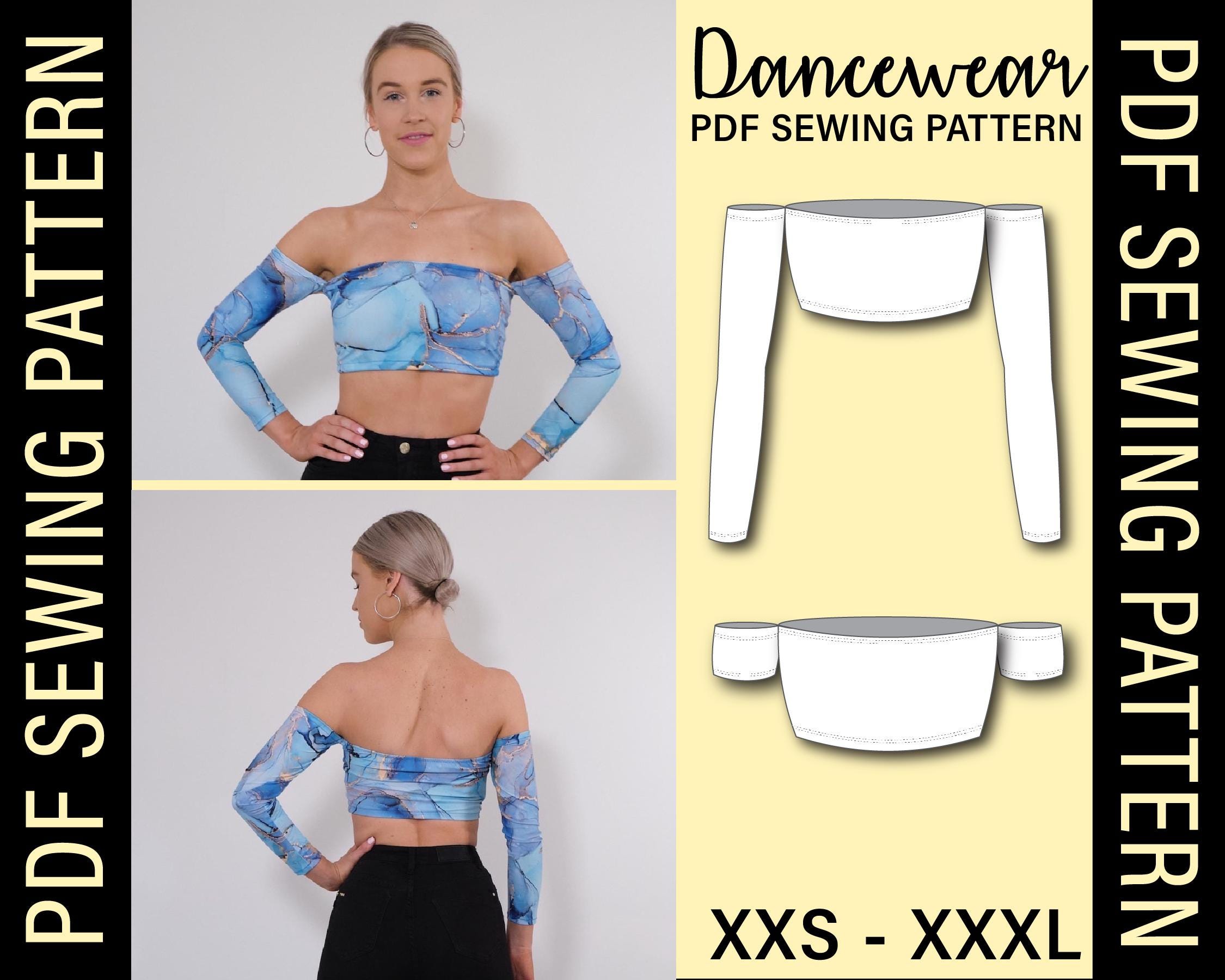 Off Shoulder Top PDF Sewing Pattern | Make Your Own Dancewear! - Etsy