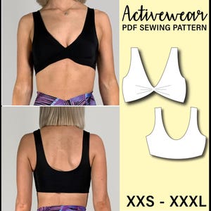 Gedraaid gewas met dikke bandjes pdf-naaipatroon