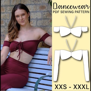 Halter Tie Top PDF Sewing Pattern | Make your own dancewear!