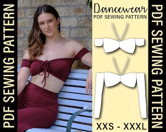 Halter Tie Top PDF Sewing Pattern | Make your own dancewear!