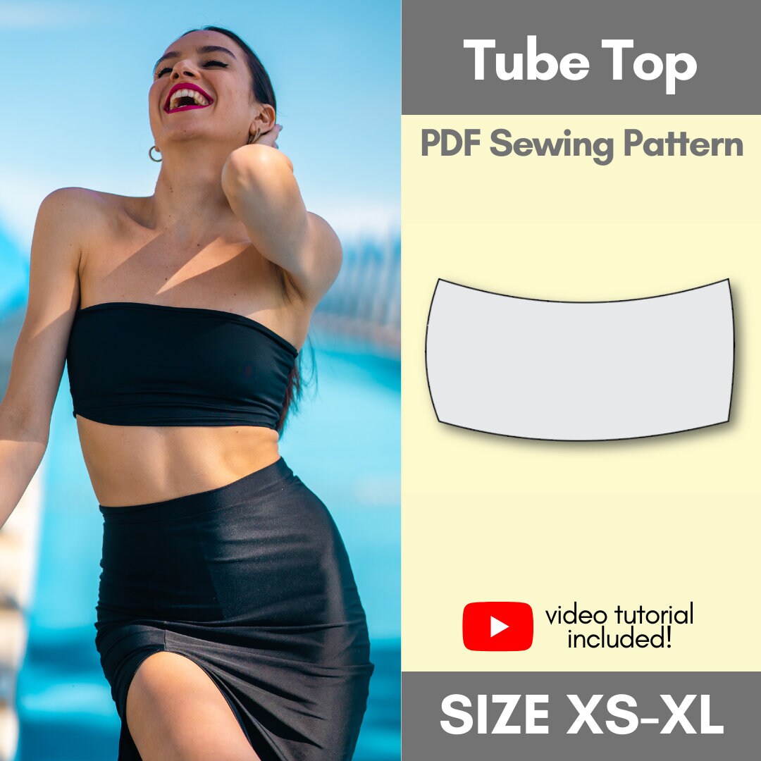 Small Tube Top Pattern Tube Top PDF Sewing Pattern Nat's Patterns - Etsy Portugal