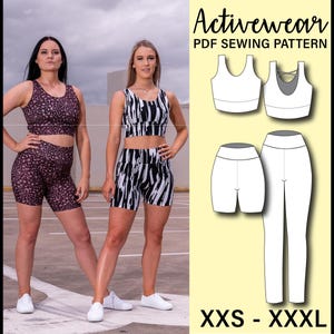 Activewear Set PDF Sewing Pattern | Nat's Patterns
