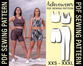Activewear Set PDF Sewing Pattern | Nat's Patterns