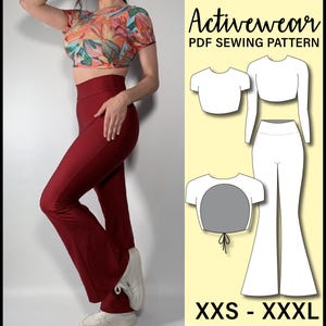 Flare Leggings Set PDF Sewing Pattern