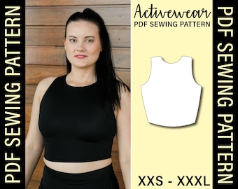Classic Crop Top PDF Sewing Pattern | Make your own outfits!