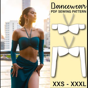 Halter Tie Top PDF Sewing Pattern | Make your own dancewear!