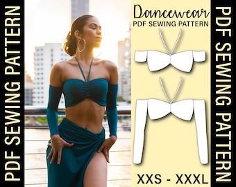 Halter Tie Top PDF Sewing Pattern | Make your own dancewear!