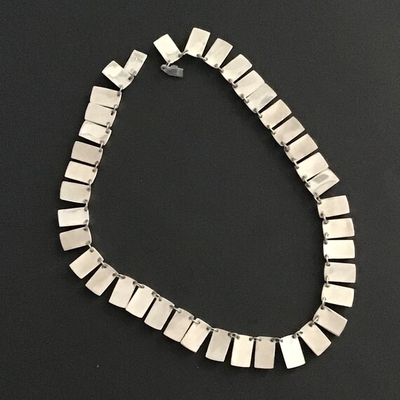 Mexico Sterling Silver Bold Statement Necklace 17… - image 5