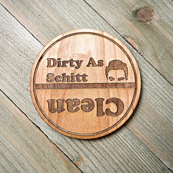 Dishwasher Sign. Farmhouse Style Clean/Dirty Dishwasher sign, Magnetic sign, Schitt's Creek, Eww David, Housewarming Gift, Funny Gift