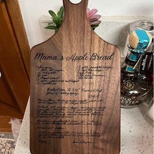 Recipe Cutting Board, Choose Your Own Recipe, Family Recipe Cutting Bo –  Crafty Cuts Designs