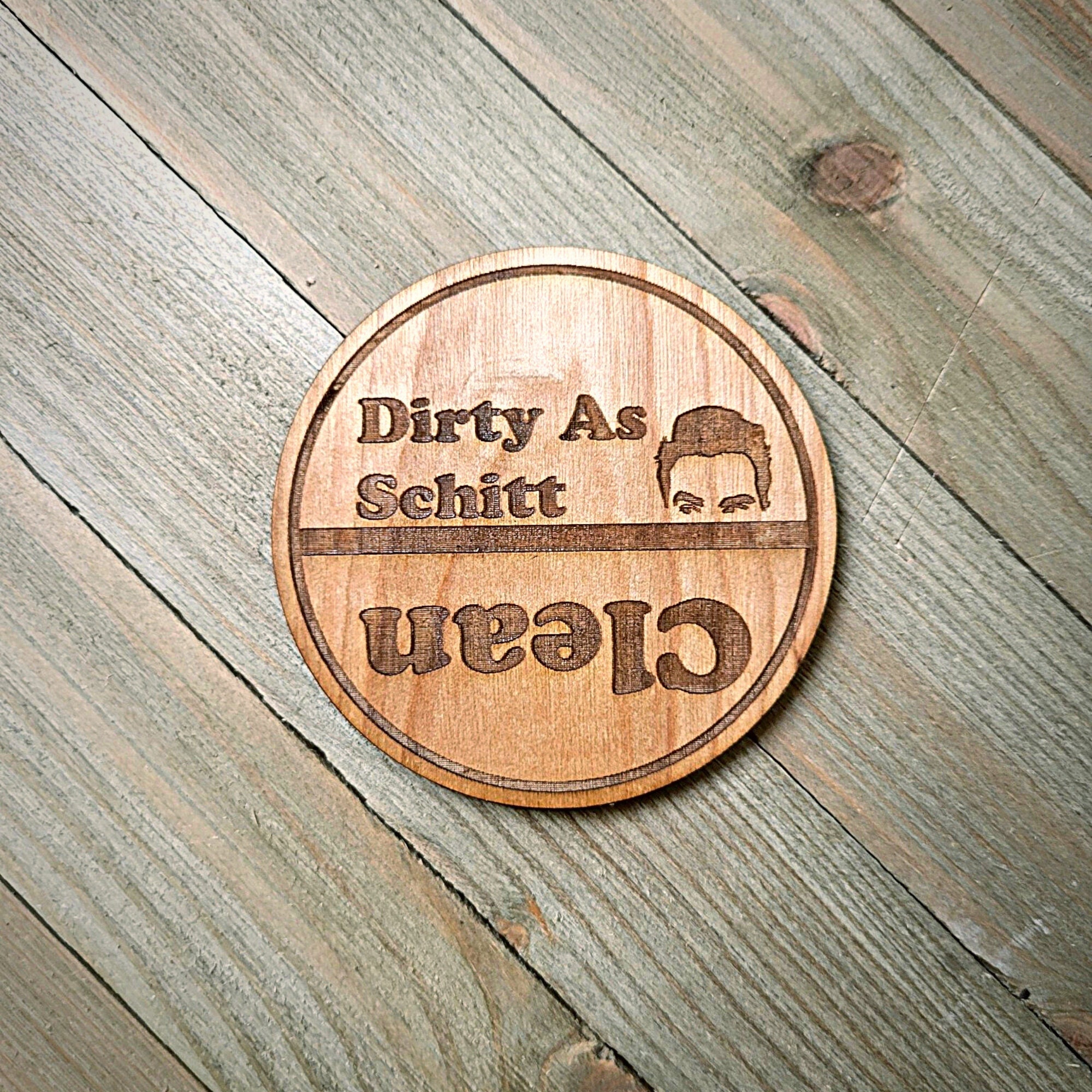 Dishwasher Sign. Farmhouse Style Clean/Dirty Dishwasher sign, Magnetic sign, Schitt's Creek, Eww David, Housewarming Gift, Funny Gift