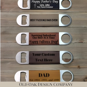 Ouvre-bouteille personnalisé, cadeau d'outil de barre gravé, décapsuleur personnalisé