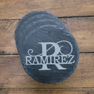 Personalized Coasters, New Home Gift, Wedding Gift, Slate Coasters, Personalized Housewarming, Drink Coasters, Personalized Gift.