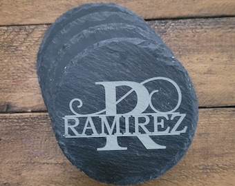 Personalized Coasters, New Home Gift, Wedding Gift, Slate Coasters, Personalized Housewarming, Drink Coasters, Personalized Gift.
