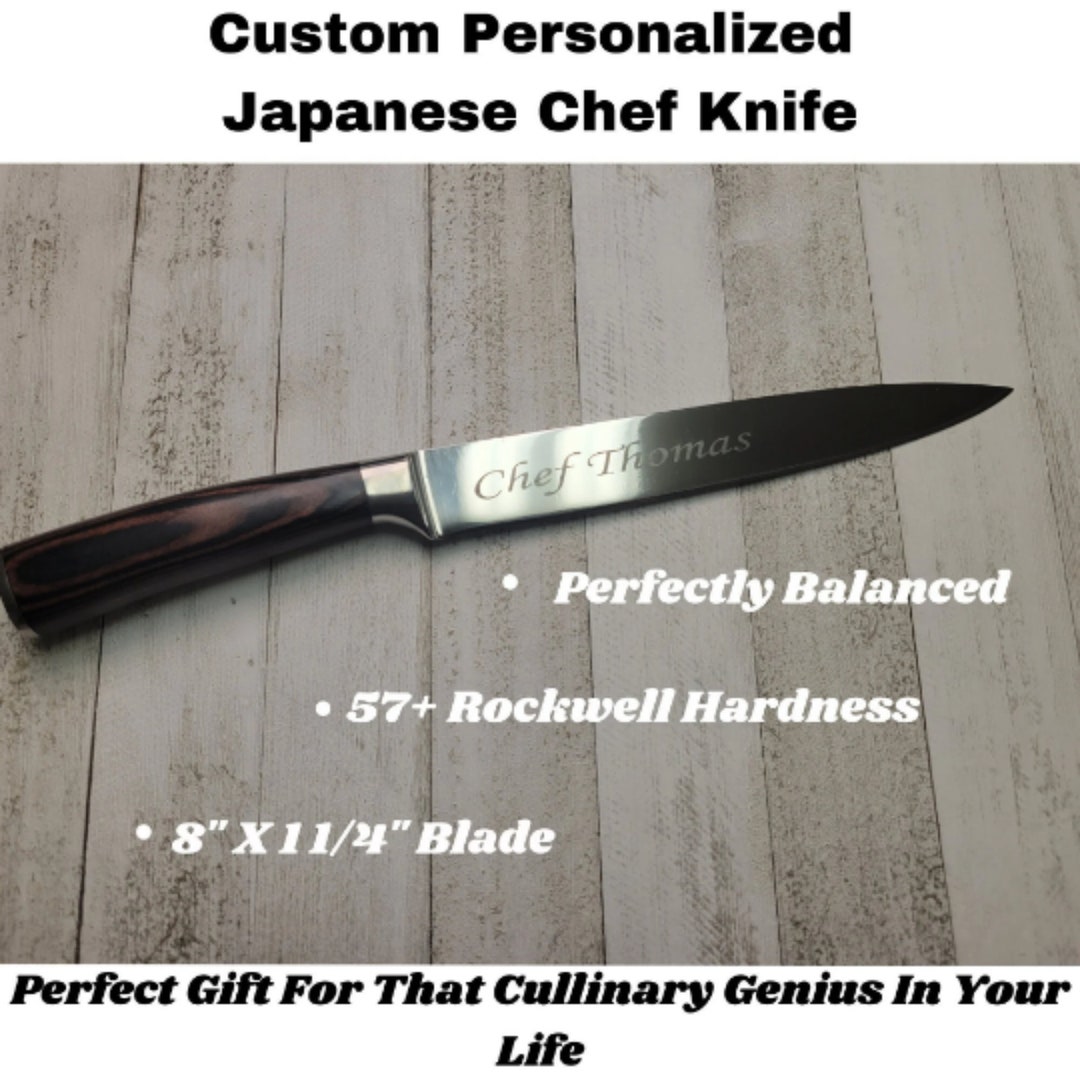Custom Japanese Chef Knife. Personalized Gift Customized Etsy