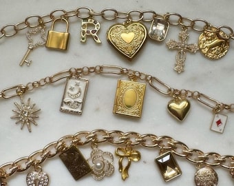 Personalized Charm Necklace – Custom Keepsake Pendant, Initial Charms