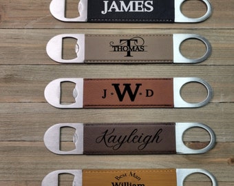 Personalized Bottle Opener, Groomsman Gift under 20 , Wedding, Custom Opener, Bar-Tending, Wedding Favors